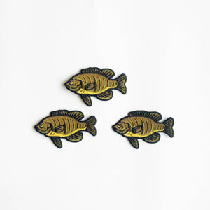 Union Made - Bluegill Fish Embroidered Iron on Patch - Bawston & Tucker - 