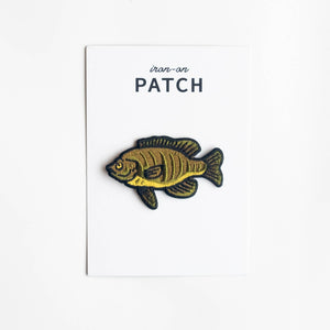 Union Made - Bluegill Fish Embroidered Iron on Patch - Bawston & Tucker - 