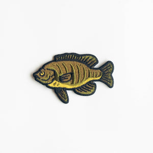 Union Made - Bluegill Fish Embroidered Iron on Patch - Bawston & Tucker - 