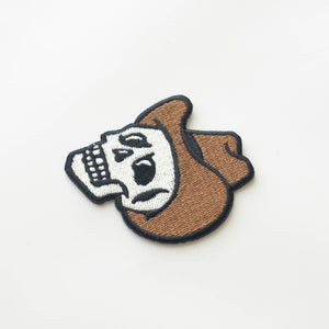 Union Made - Cowboy Skull Embroidered Iron on Patch - Bawston & Tucker - 