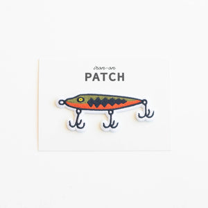 Union Made - Fishing Lure Embroidered Iron on Patch - Bawston & Tucker - 
