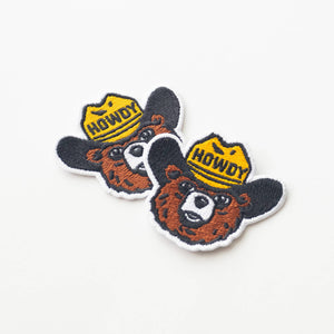 Union Made - Howdy the Bear Embroidered Iron on Patch - Bawston & Tucker -