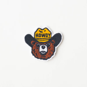 Union Made - Howdy the Bear Embroidered Iron on Patch - Bawston & Tucker -