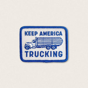 Union Made - Keep America Trucking - Iron on Patch - Bawston & Tucker - 
