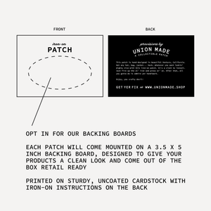 Union Made - Keep America Trucking - Iron on Patch - Bawston & Tucker - 