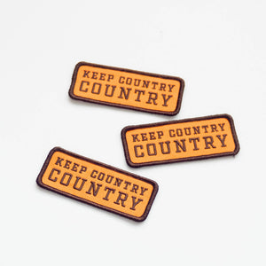 Union Made - Keep Country, Country Embroidered Iron on Patch - Bawston & Tucker - 