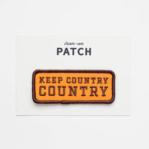 Union Made - Keep Country, Country Embroidered Iron on Patch - Bawston & Tucker - 