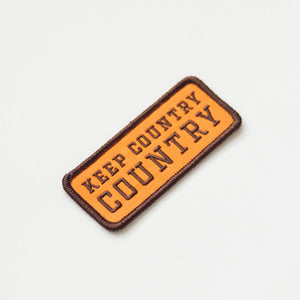 Union Made - Keep Country, Country Embroidered Iron on Patch - Bawston & Tucker - 