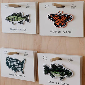 Union Made - Raised In A Barn Embroidered Iron on Patch - Bawston & Tucker -