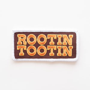Union Made - Rootin Tootin Embroidered Iron on Patch - Bawston & Tucker - 