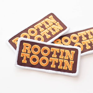 Union Made - Rootin Tootin Embroidered Iron on Patch - Bawston & Tucker - 