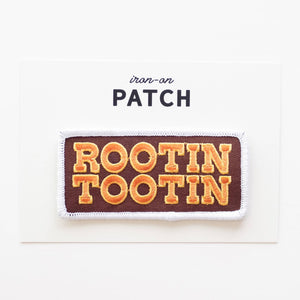Union Made - Rootin Tootin Embroidered Iron on Patch - Bawston & Tucker - 