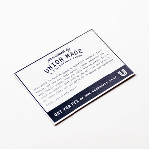 Union Made - Take the Scenic Route Embroidered Iron on Patch - Bawston & Tucker - 