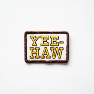 Union Made - Yee-Haw Embroidered Iron on Patch - Western - Bawston & Tucker -