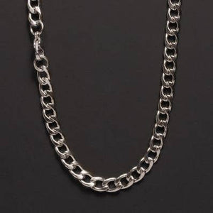 We Are All Smith - 5mm Stainless Steel Curb Chain Necklace for Men - Bawston & Tucker - 
