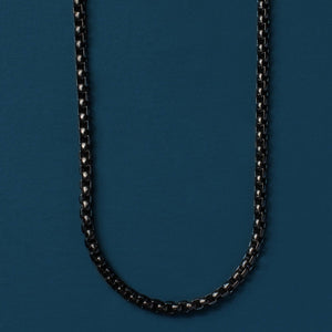We Are All Smith - Black Stainless Steel Chain Necklace for Men - Bawston & Tucker - 