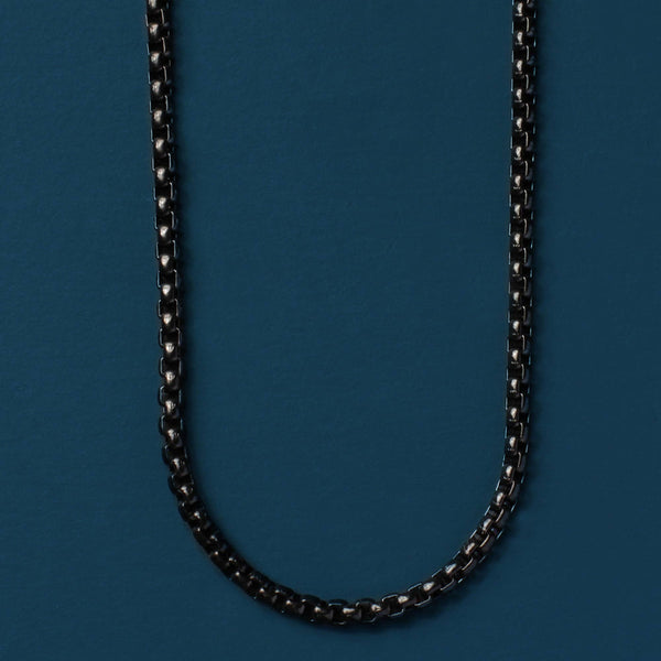 We Are All Smith - Black Stainless Steel Chain Necklace for Men - Bawston & Tucker - 
