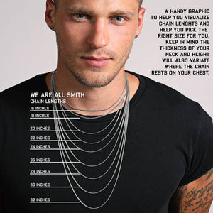 We Are All Smith - Waterproof Stainless Steel Cross For Men - Bawston & Tucker - 