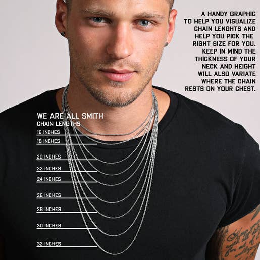 We Are All Smith - Waterproof Stainless Steel Cross For Men - Bawston & Tucker - 
