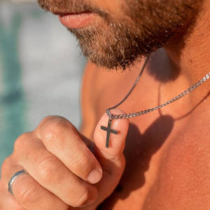 We Are All Smith - Waterproof Stainless Steel Cross For Men - Bawston & Tucker - 