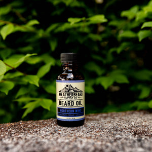 Weatherbeard | Beard Oils, Balms, Butters, & Cologne For Men - Northern Wind Beard Oil - Bergamot, Cedar, Lavender - Bawston & Tucker - 