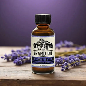 Weatherbeard | Beard Oils, Balms, Butters, & Cologne For Men - Northern Wind Beard Oil - Bergamot, Cedar, Lavender - Bawston & Tucker - 