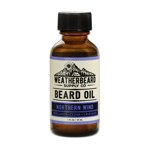 Weatherbeard | Beard Oils, Balms, Butters, & Cologne For Men - Northern Wind Beard Oil - Bergamot, Cedar, Lavender - Bawston & Tucker - 