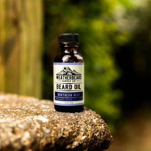Weatherbeard | Beard Oils, Balms, Butters, & Cologne For Men - Northern Wind Beard Oil - Bergamot, Cedar, Lavender - Bawston & Tucker - 