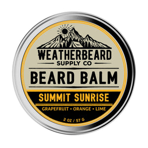 Weatherbeard | Beard Oils, Balms, Butters, & Cologne For Men - Summit Sunrise Beard Balm - Grapefruit, Orange, Lime - Bawston & Tucker - 