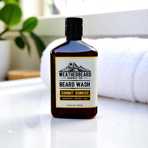 Weatherbeard - Summit Sunrise Beard Wash - Grapefruit, Orange, Lime - Bawston & Tucker - 