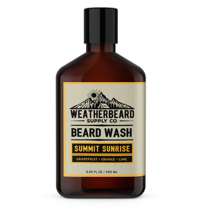 Weatherbeard - Summit Sunrise Beard Wash - Grapefruit, Orange, Lime - Bawston & Tucker - 