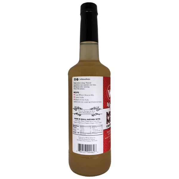 White's Elixirs - White's Elixirs Moscow Mule Cocktail Mix - Bawston & Tucker - 