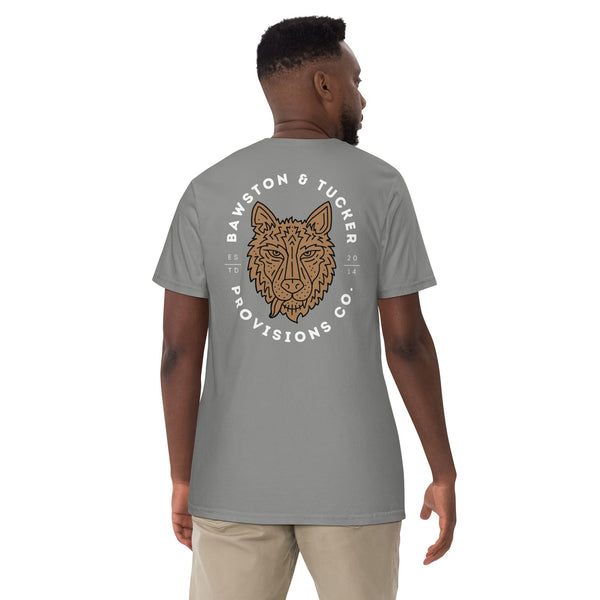 Wolf Logo Heavyweight T-shirt - Comfort Colors - Bawston & Tucker - 