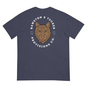 Wolf Logo Heavyweight T-shirt - Comfort Colors - Bawston & Tucker - 