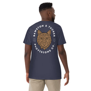 Wolf Logo Heavyweight Tee - Comfort Colors - Bawston & Tucker - 