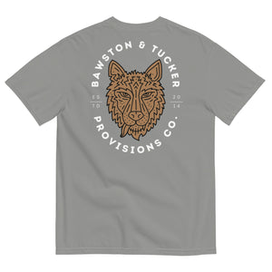 Wolf Logo Heavyweight Tee - Comfort Colors - Bawston & Tucker - 