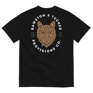 Wolf Logo Heavyweight Tee - Comfort Colors - Bawston & Tucker - 