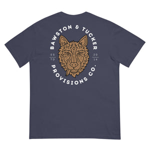 Wolf Logo Heavyweight Tee - Comfort Colors - Bawston & Tucker - 
