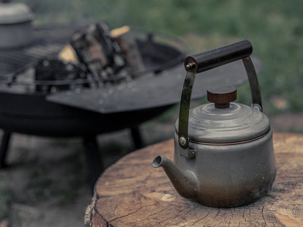 Campfire Enamel Teapot -Walnut- B&T Home Goods