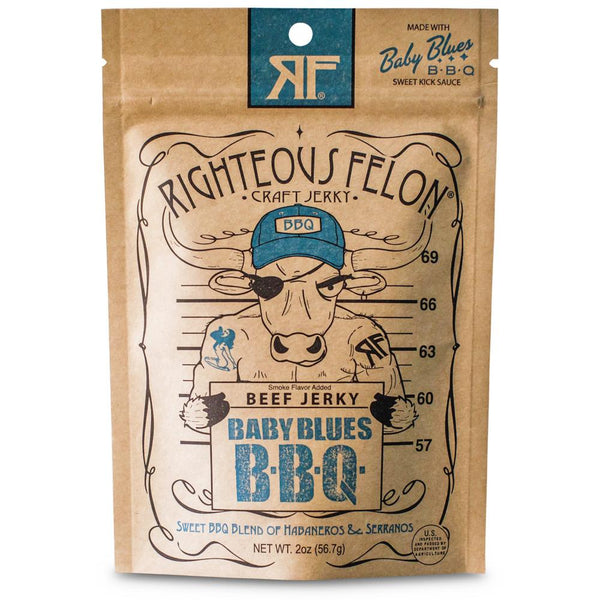 Baby Blues BBQ Beef Jerky 2 oz - B&T Pantry - Bawston & Tucker - Pantry