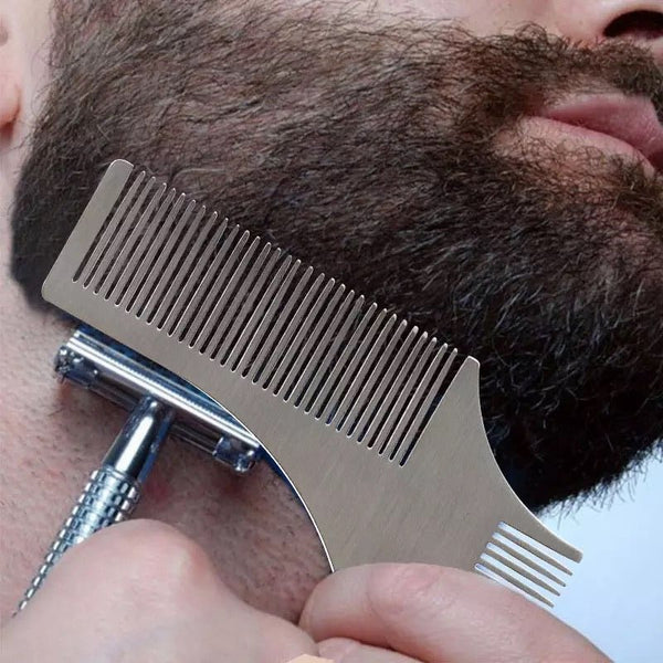 Beard Shaping Tool with Stainless Steel Combs (3 in 1) - Bawston & Tucker - Beard Care