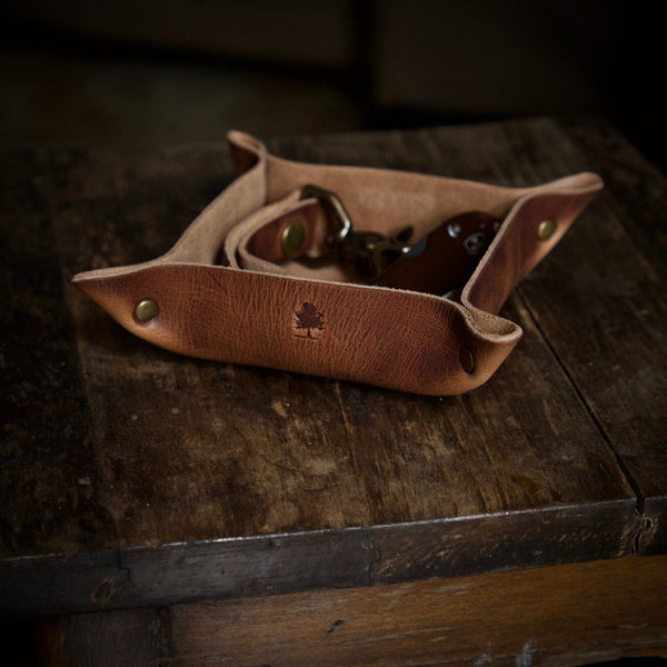 Harvest Valet Tray by Forest & Hyde - B&T Accessories - Bawston & Tucker - Leather Goods