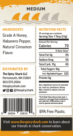 Hot Honey Medium Heat - 12 oz - Gluten Free - B&T Pantry - Bawston & Tucker - 