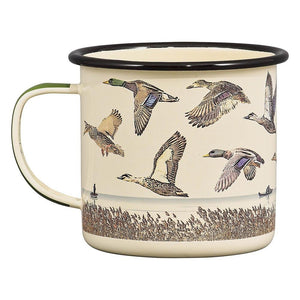 Lakes & Ducks Enamel Mug - 17 oz - B&T Home Goods - Bawston & Tucker - Mugs