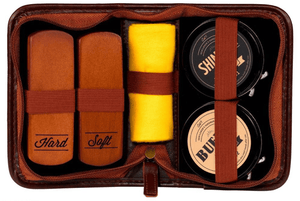 Shoe Shine Kit - Navy Case - B&T Accessories - Bawston & Tucker - 