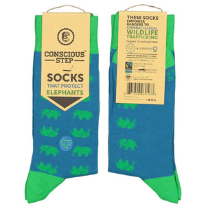 Socks that Protect Elephants - B&T Threads - Bawston & Tucker - Socks