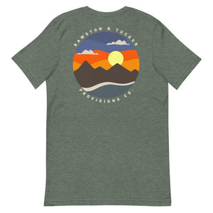 Sunset Short - Sleeve Comfy & Soft Tee - B&T Threads - Bawston & Tucker - Shirts