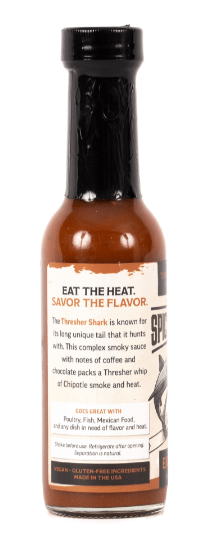 Thresher Shark Hot Sauce - Warm Heat - 5 oz - B&T Pantry - Bawston & Tucker - 