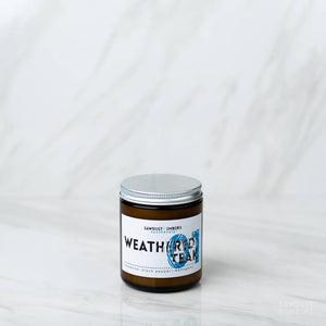 Weathered Teak Apothecary Candle 8.5oz - B&T Home Goods - Bawston & Tucker - 